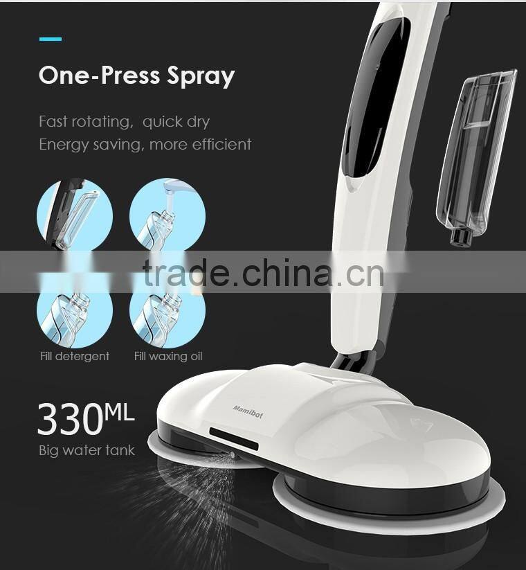 2017 Newest Arrival MOPA380 cordless scrubbing, waxing and polishing electric mop with detachable big water tank