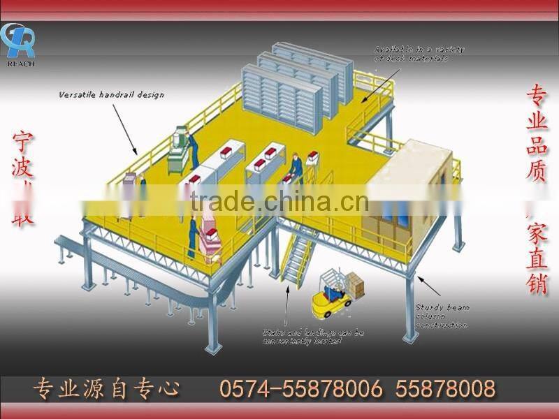 warehouse save space mezzanine floor rack attic