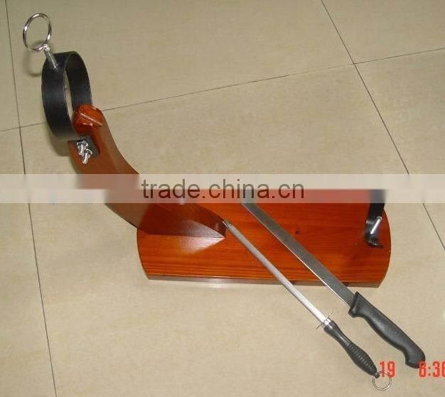 Ham Holder/Ham Stand with ham knife and sharpener
