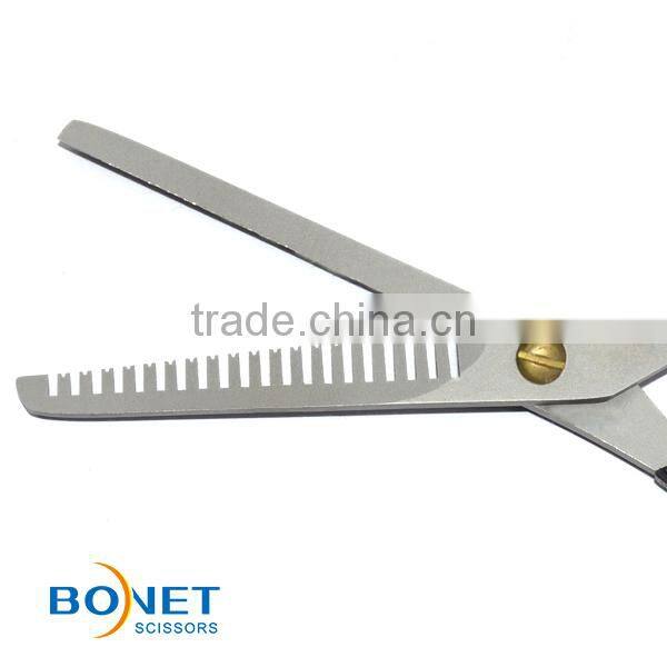 S81036 6-1/4" Fashion plastic handle single sided thinning hot scissors hair cut