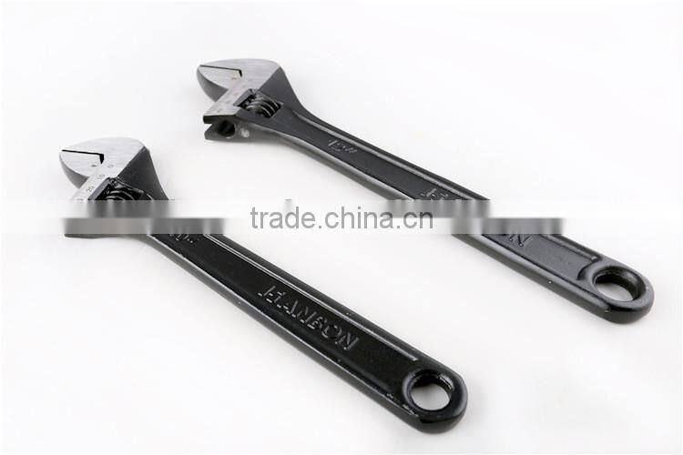 Black Finish Adjustable Wrench and Spanner