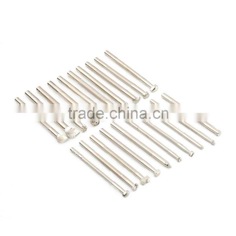 20pcs/Set Leather Working Saddle Making tools Carving Leather Craft Tools Kit Stamps