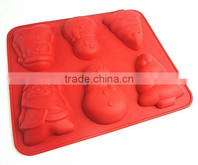10113Christmas shaped silicone chocolate mould and mold