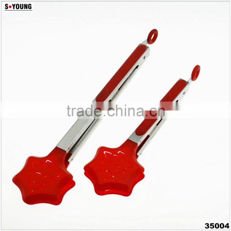 35004 Nylon Kitchen Tongs BBQ Cooking Food salad Tongs