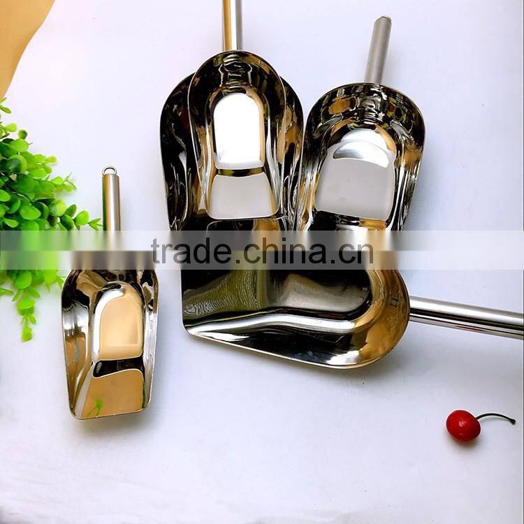 stainless steel barware ice cream scoop/ ice bucket scoop