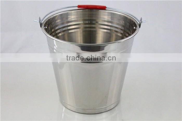 Factory wholesale 22cm 5L stainless steel food serving bucket
