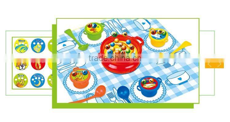 Funny intelligence tableware alphabet toy game player for kids