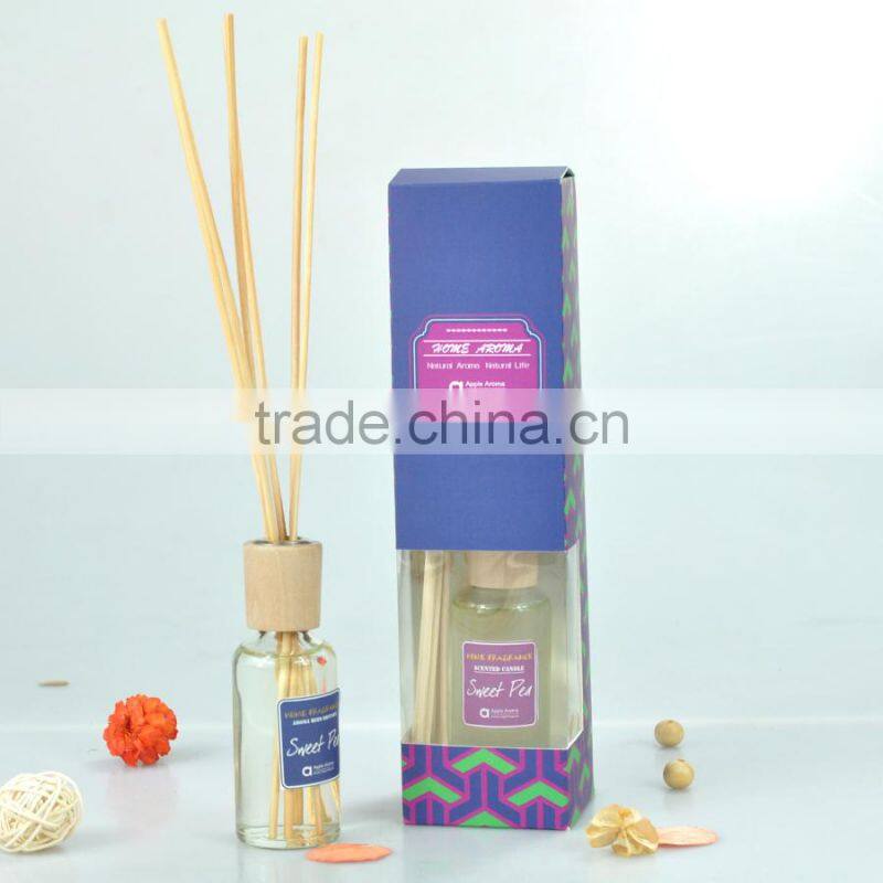 fragrance oil air freshener reed diffuser with wooden cap