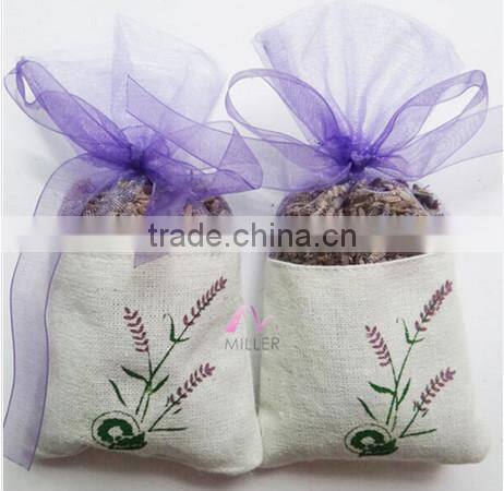 Good smell high quality linen or canvas perfume pouch