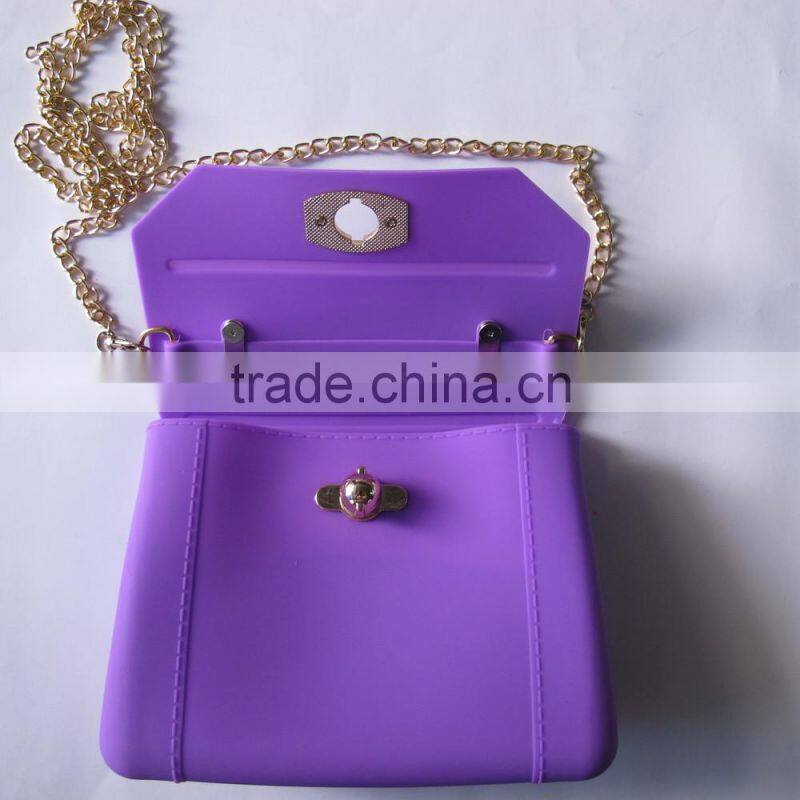 silicone mk fashion handbags silicone bags jelly colors for wholesale China
