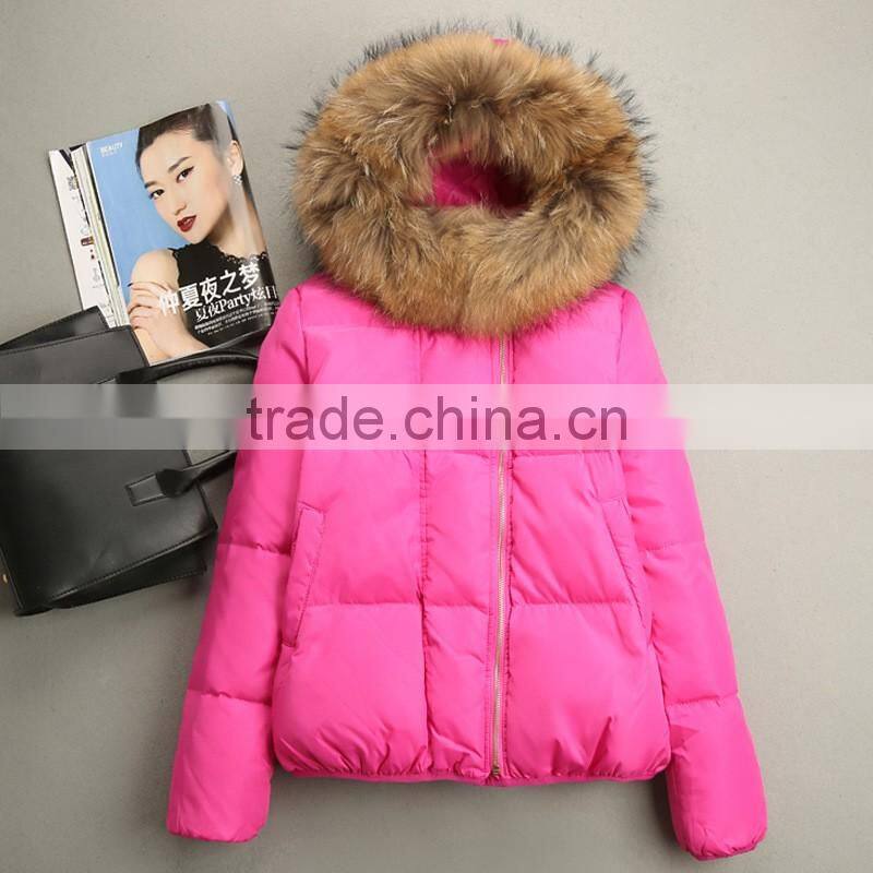Latest Fashion Winter Short Down Jackets Woman Down Jacket Parka Winter 2016