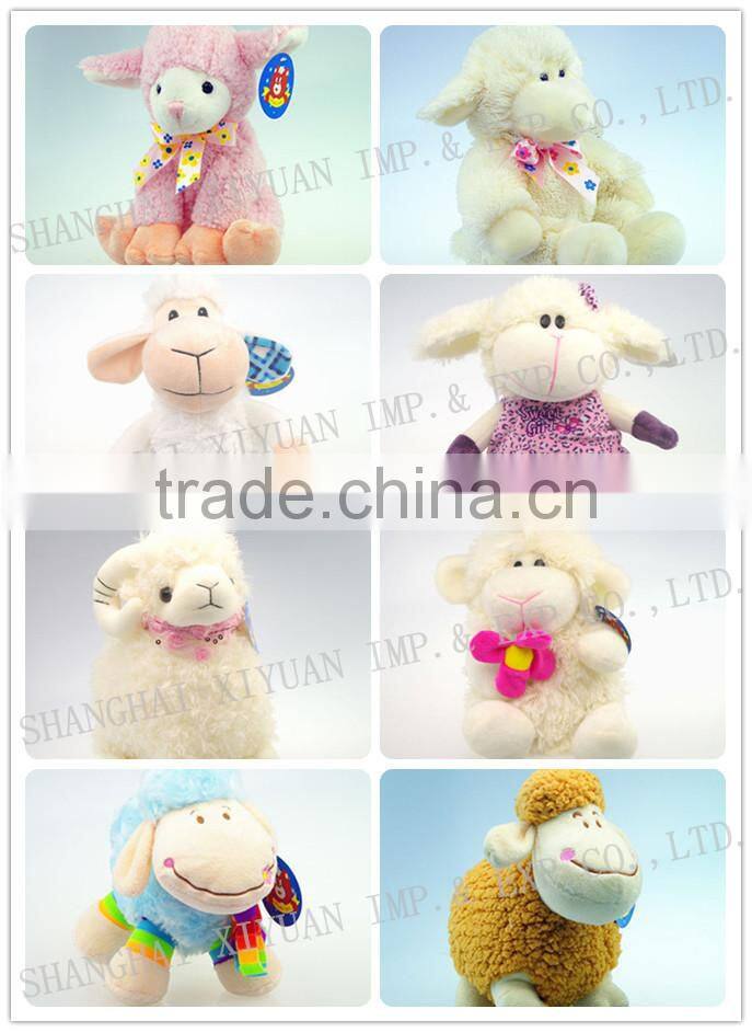 So cute mini soft plush lamb toys for crane machine