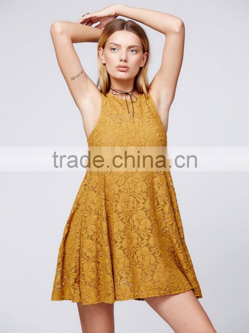 Autumn Women Fashion Lace Casual Dresses Half Sleeve Elegant One-piece Dress Woman