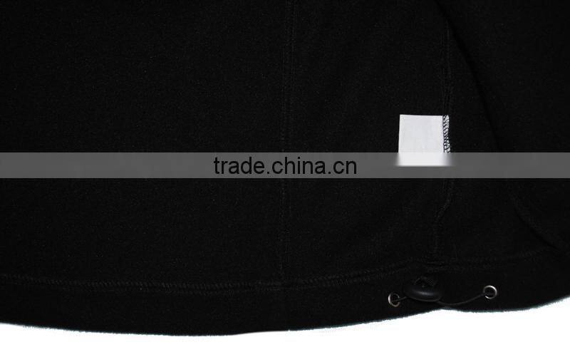 Hight quantity mens polar fleece black jacket