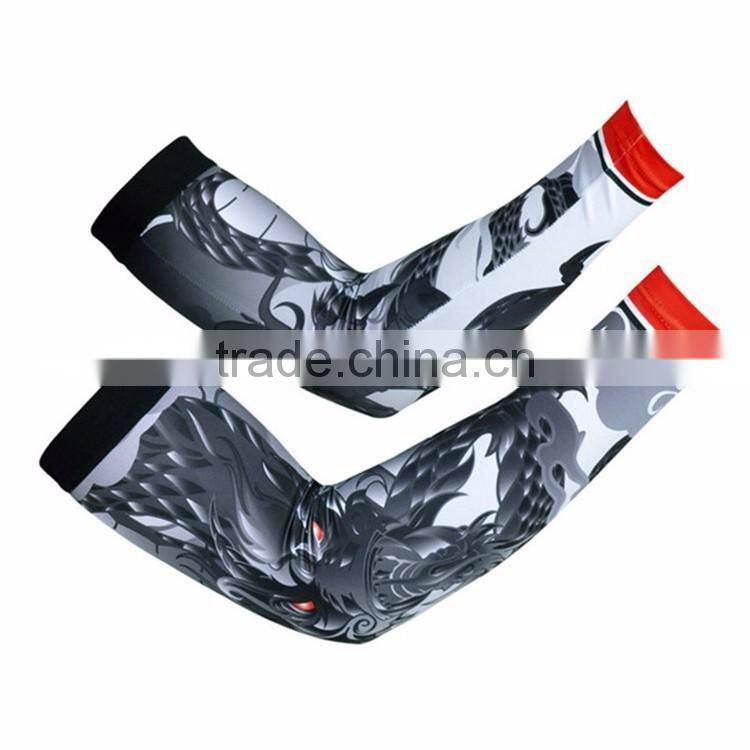 Wholesale china sun protection breathable lycra cool cycling arm sleeve with Professional OEM design for free