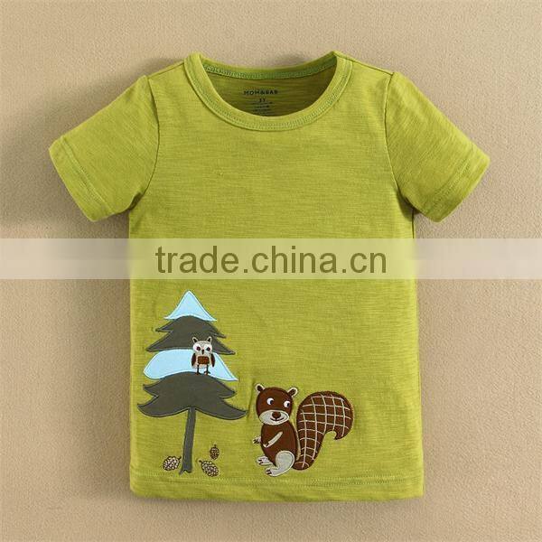 Latest Summer Short Sleeve Fashon Boys Tshirt 100% Cotton