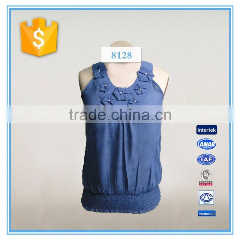 Women neck design new fashion casual wear blouse