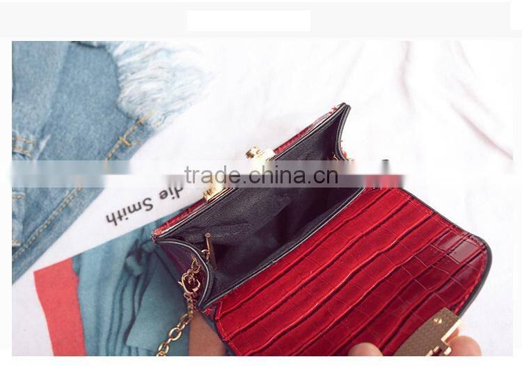 lady red small side bag for college girls