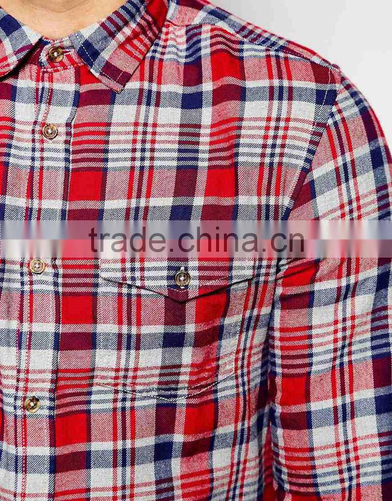 Flannel Check latest shirt designs for men