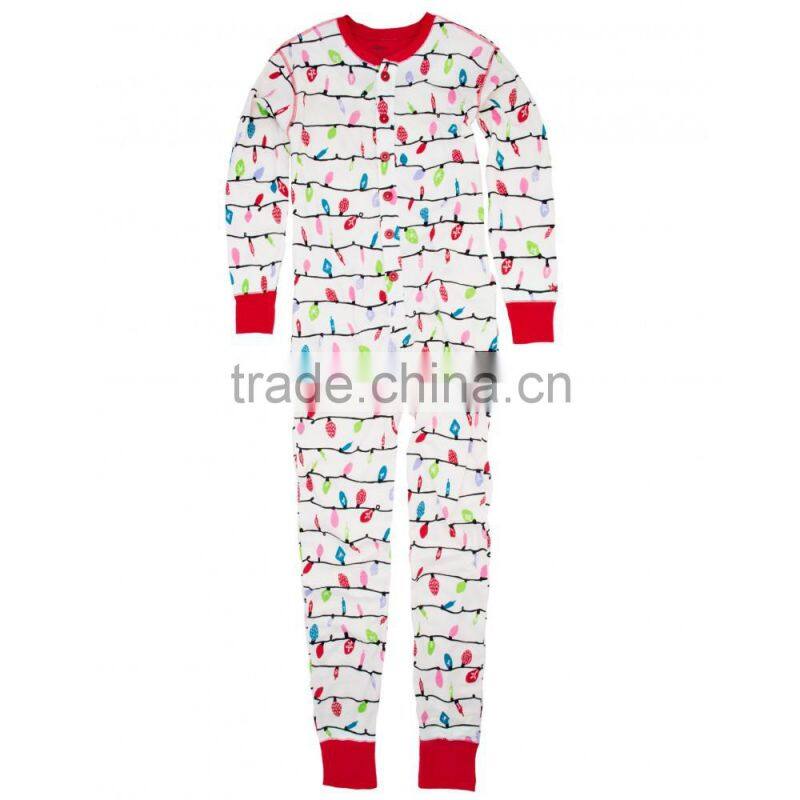 All over printed women cute onesie pajamas
