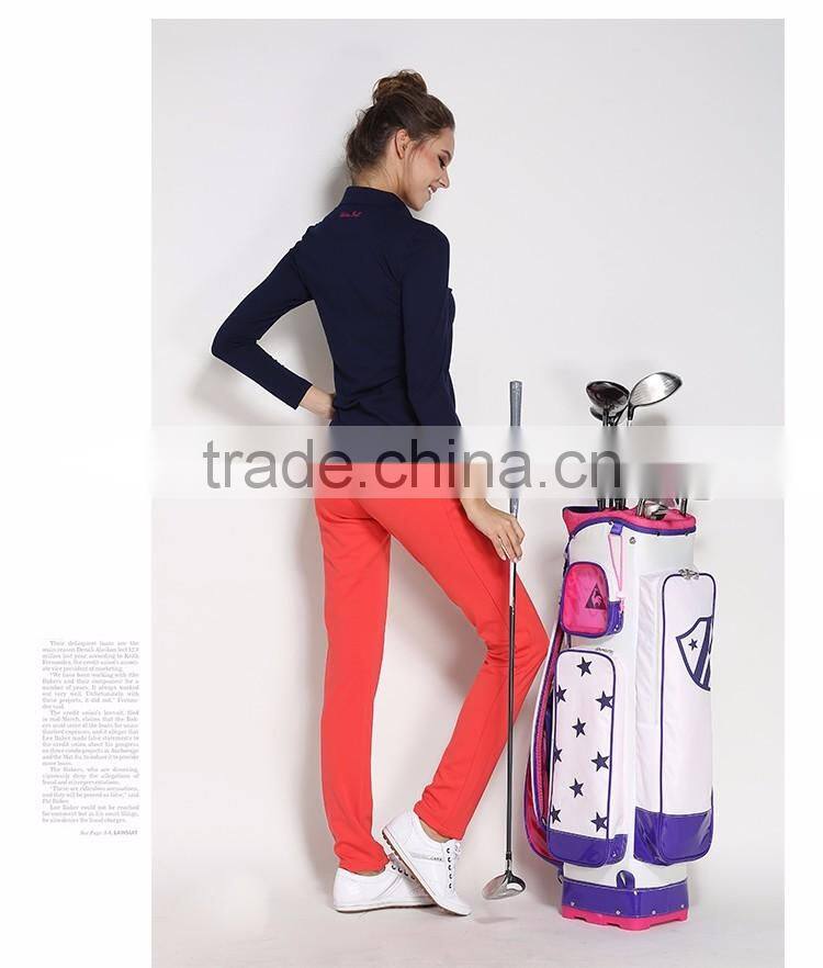 The latest design of high quality boutique wholesale ladies golf apparel golf pants