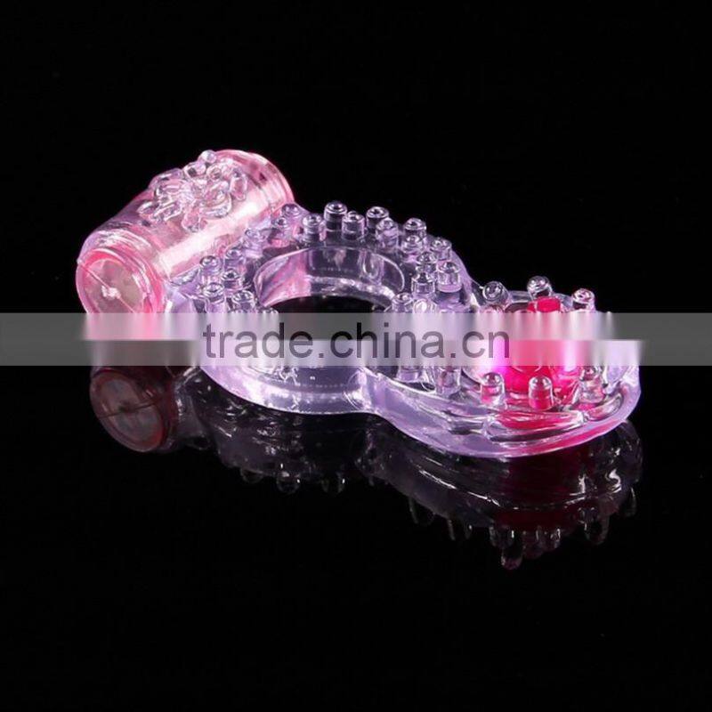 Vibrating Penis Rings Clit Dual Vibrating Cock Ring Stretchy Delay Penis Rings Sex Toys for Couple
