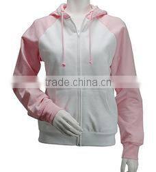 wholesale high quality customise plain pullover hoodie for WOMEN