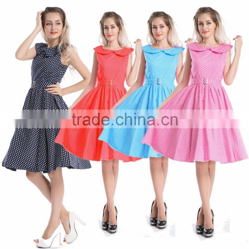 Vintage 1950's Rockabilly Swing Dress vintage 50s rockabilly dress