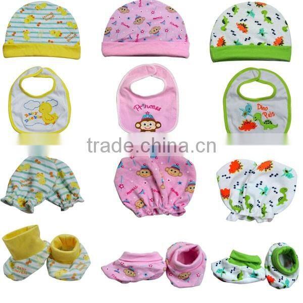 Fashion designs wholesale baby romper gift set