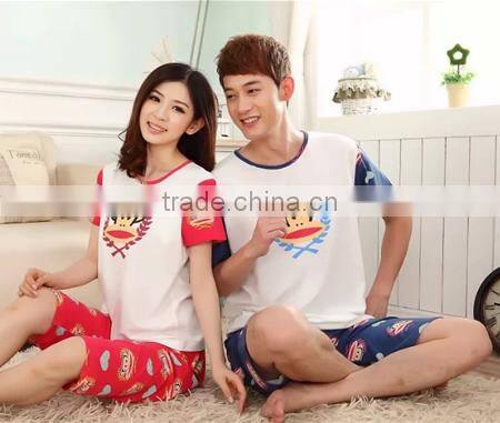 2015 wholesale couple cotton lounge set