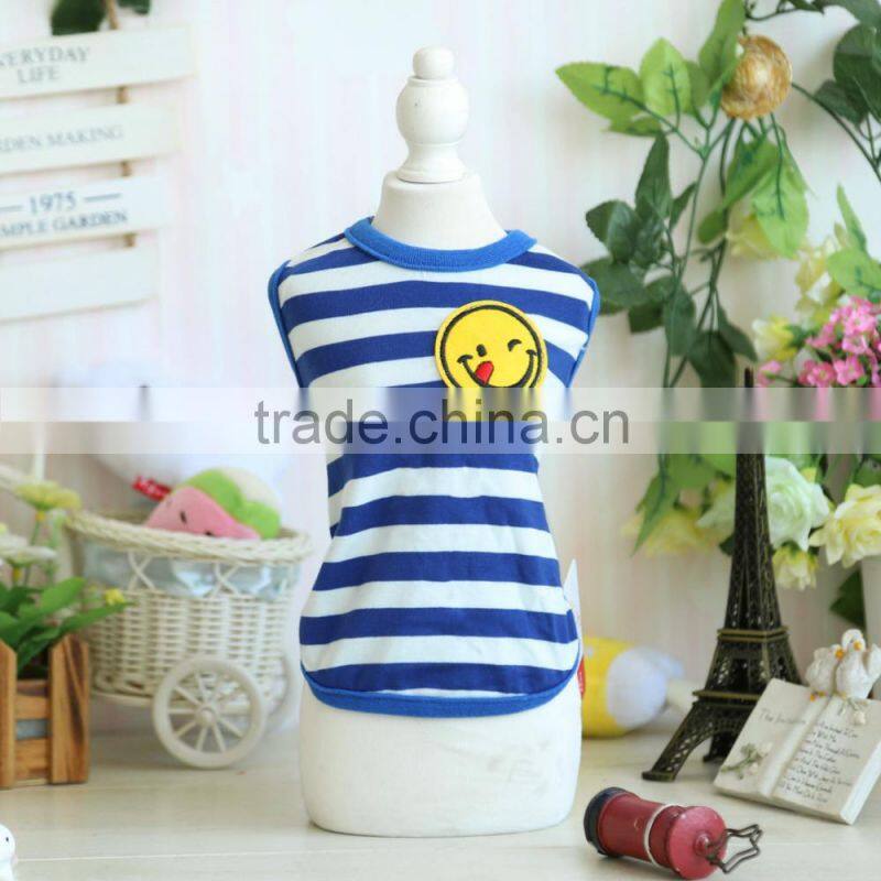 R1939H NEW!New Cute Striped Pet Puppy Dog Cat Apparel Clothes Coat T Shirts