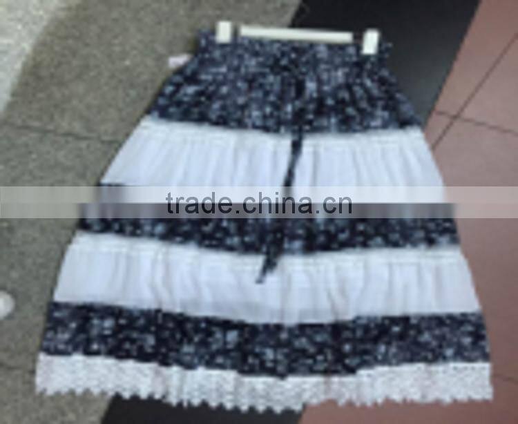 Factory direct price light blue universal side designer girls fancy long skirts