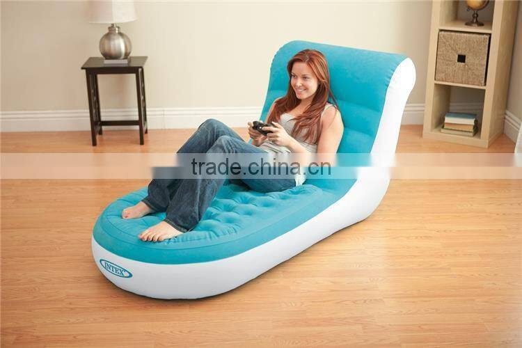 INTEX Blue Flocking Single Deck Chair