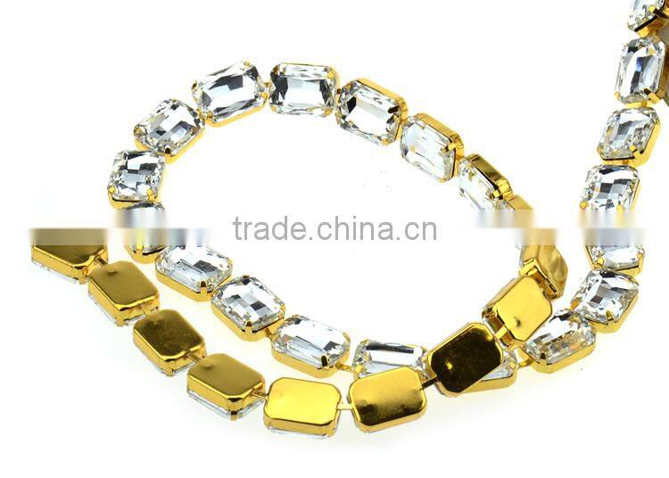 Pearls Crystal Cup Chain Beads Chains Accessories