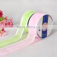 25mm Sheer Organza Pull Bow Ribbon with Satin Center
