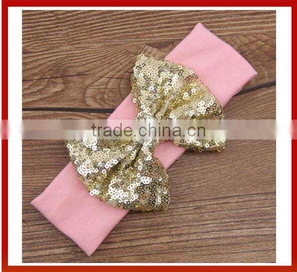 New Baby Turban Headband With Bow /New Design Fancy Baby Headbands
