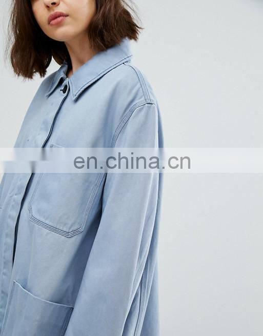 Gold Supplier Dust Coat Button Shoulder Two Pocket OEM Chinese Winter Coat