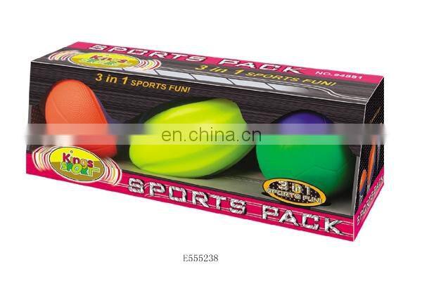 Best selling 3 IN 1 sport toy ball blow up play sports ball for kids