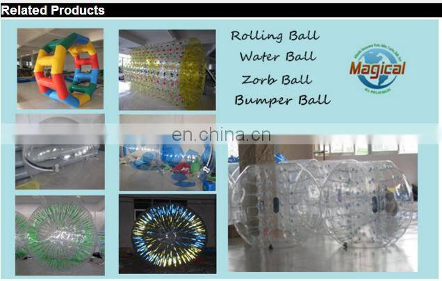 Funny floating inflatable walking roller ball for entertainment
