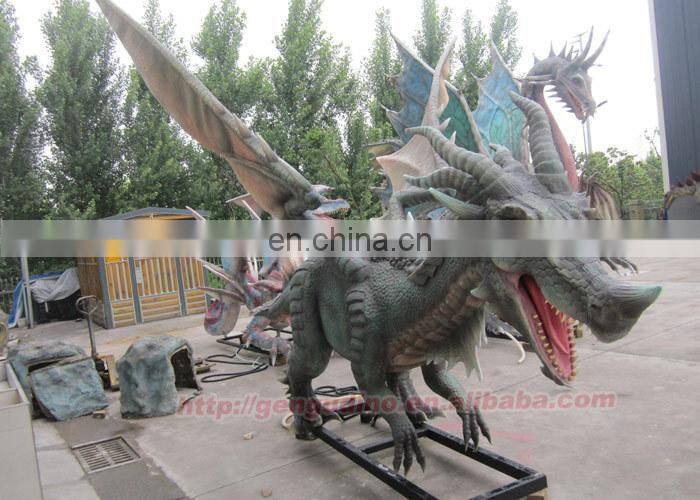 Outdoor Amusement Park High Simulation Animatronic Dragon