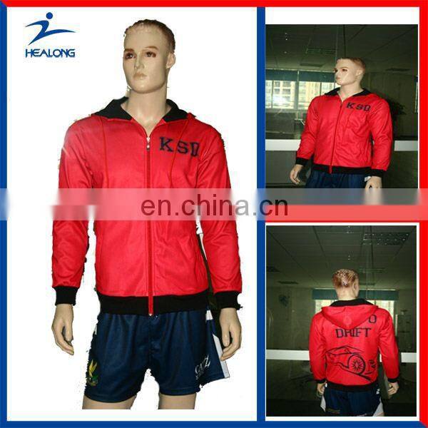 Healong No Logo Blank Half Sleeve Hoodies