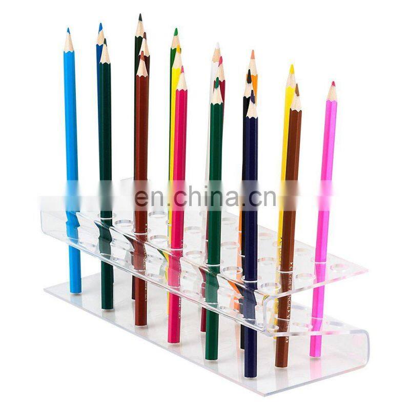 wholesale factory custom acrylic pen display stand organizer