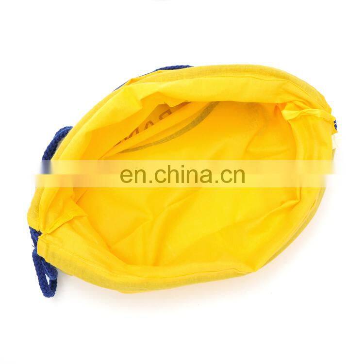 Custom cotton canvas draw string tote bag