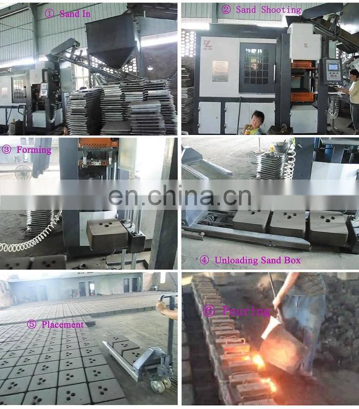 Metal pipe fitting iron foundry sand auto molding machine