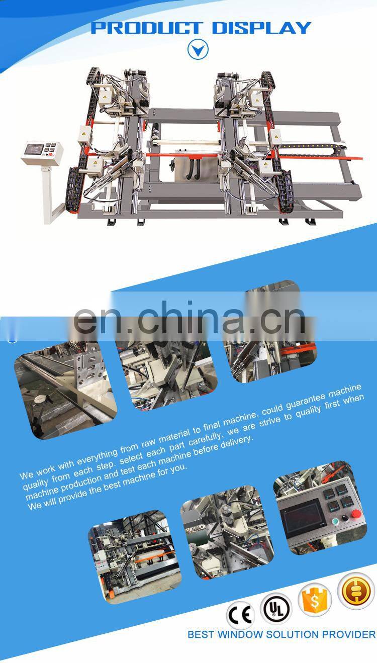 CNC vertical four corner pvc window fabrication machine