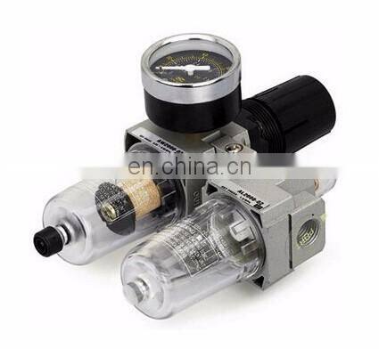 GOGO ATC Highquality Pneumatic FRL air filter regulator and lubricator Manual drain 1/2 inch MIDI type air source treatment unit