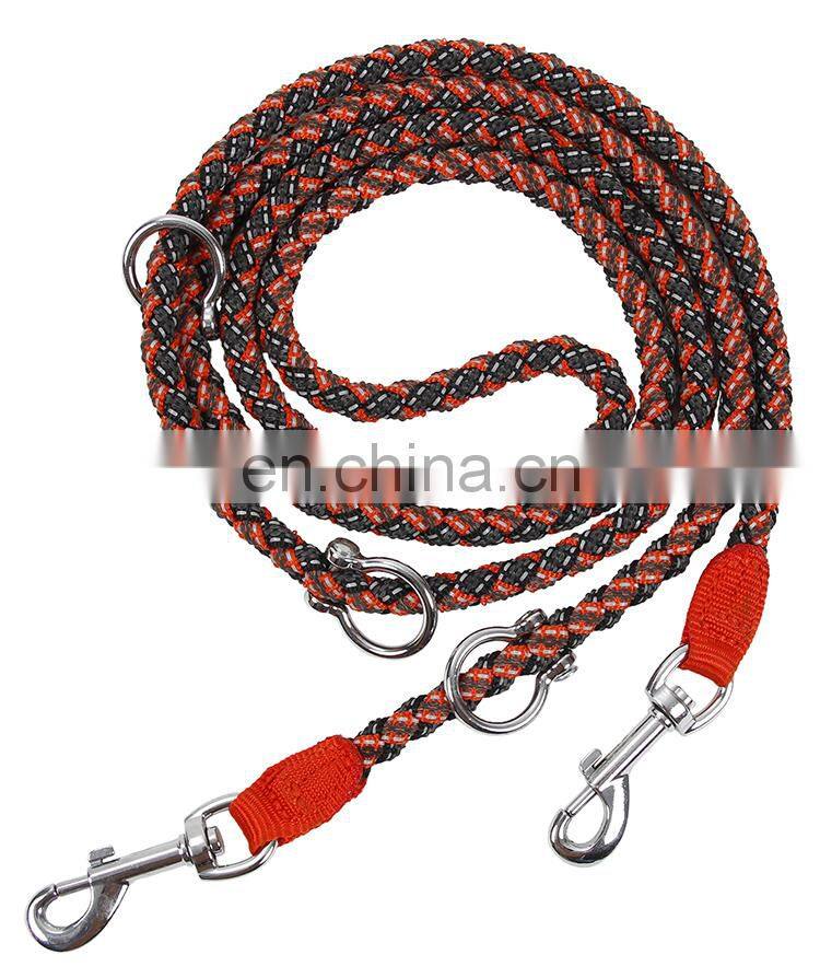 Manufacture Sell High Quality Nylon Pet Double Dog Collar Leash Material