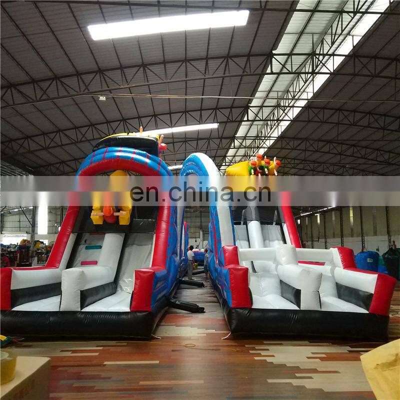 Kids Mobile air space theme assault inflatable obstacle course for sale