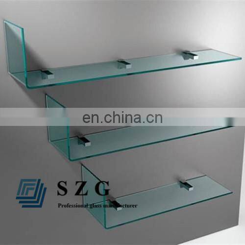 High quality new design curved glass shelf suppliers