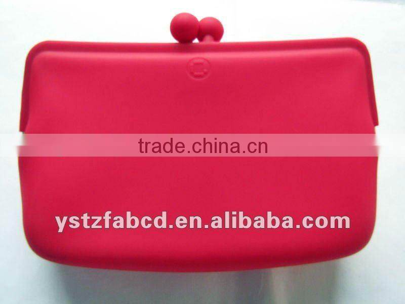 Funny personalized cosmetic bag,mirror clutch bag ,Silicone Cosmetic Bag with Mirror